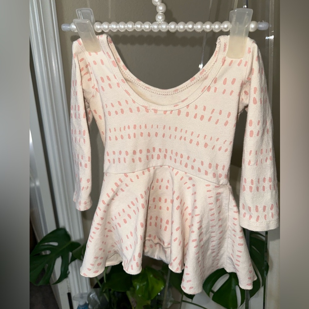Pink Patterned Kids Dress - Picture 4 of 5